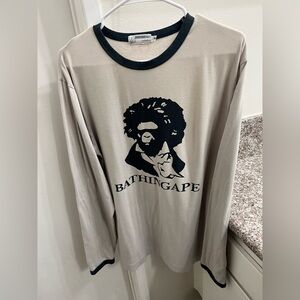 a bathing ape long sleeve t shirt